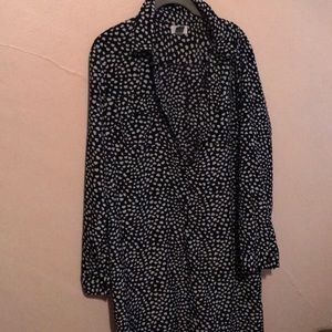 Old navy black and white heart dress